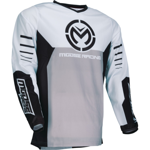 Moose Racing - Moose Racing Qualifier Jersey - 2910-8156 - Black/White - 3XL