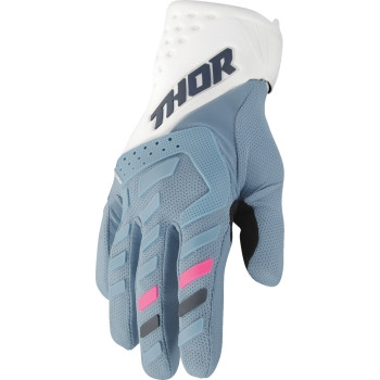 Thor - Thor Spectrum Womens Gloves - 3331-0264 - Blue/White - Small
