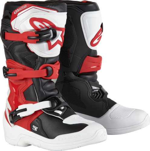 Alpinestars - Alpinestars Tech 3S Youth Boots - 2014024-2030-2 - White/Black/Bright Red - 34