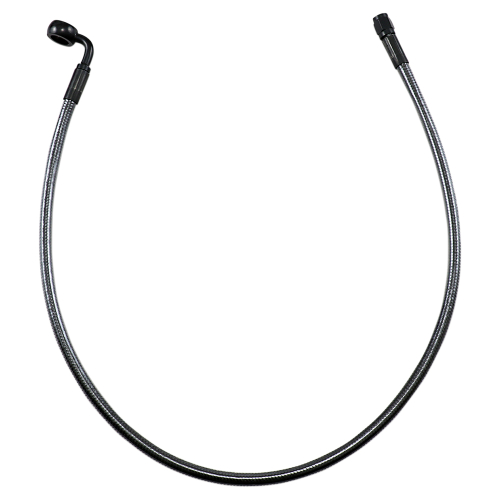 Magnum - Magnum Black Pearl Designer Series ABS Front Upper Brake Line - 12mm. 90deg. Banjo - 28in. - AS478028