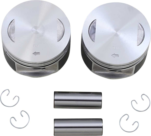 Drag Specialties - Drag Specialties Piston Kit (1450cc., 3.75in. Bore) - .020in. Oversize, 9.0:1 Compression - 0911-0044