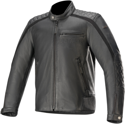 Alpinestars - Alpinestars Hoxton Leather Jacket V2 - 3105520-10-58 - Black - 58
