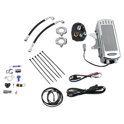 UltraCool - UltraCool Frame Mounted Oil Cooler Kit - Chrome - SMD-1C
