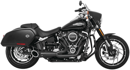 Freedom Performance - Freedom Performance 2-Into-1 Turnout Exhaust System - Black/Black - HD00810