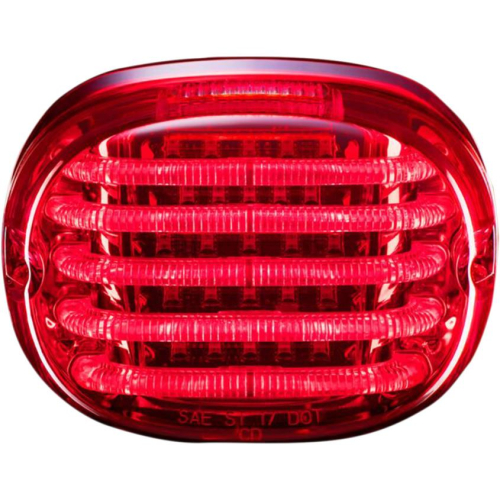 Custom Dynamics - Custom Dynamics Probeam LED Squareback Taillight with License Plate Illumination Window - Red - PB-TL-SBW-R