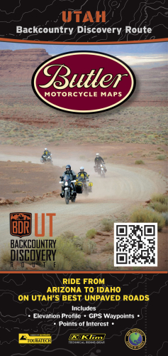 Butler Maps - Butler Maps Backcountry Discovery Routes Map - Utah - UTBDR
