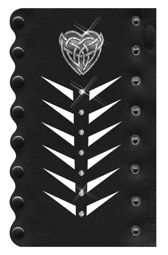 Hair Glove - Hair Glove Hair Glove 8in. - Metal Heart Cutout Gem - 31849