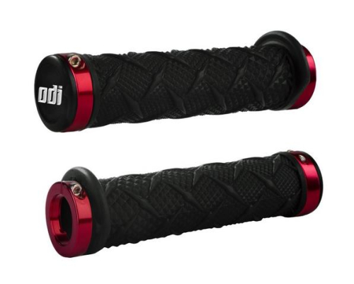 ODI - ODI ATV Xtreme Lock-On Grips - Black - Red Clamp - J30XTB-R