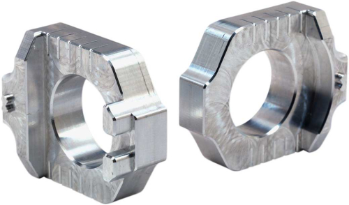 Works Connection - Works Connection Elite Axle Blocks - Silver - 17-320