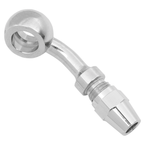 Russell - Russell Pro System II Nylon Chrome Steel 35deg. Banjo Fitting - 3/8in./10mm - R4347C
