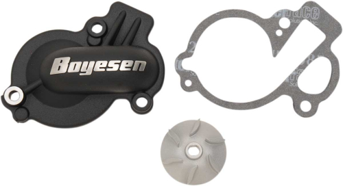 Boyesen - Boyesen Supercooler Water Pump Cover and Impeller Kit - Black - WPK-45AB