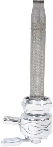 Pingel - Pingel Single Outlet Reserve Valve Round Flamed Design Petcock - 1311-CF