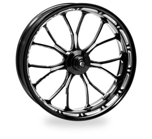 Performance Machine - Performance Machine Heathen Front Wheels (Dual Disc) - 21in. x 3.5in. - Platinum Cut - 1519-7106R-HEAAJ-BMP