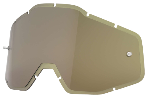100% - 100% Replacement Injected Lens with Posts for Racecraft Plus Goggles - HD Olive Green - 51004-015-02