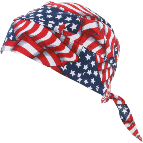 Techniche - Techniche HyperKewl Evaporative Cooling Skull Cap - 6536USA - USA Flag