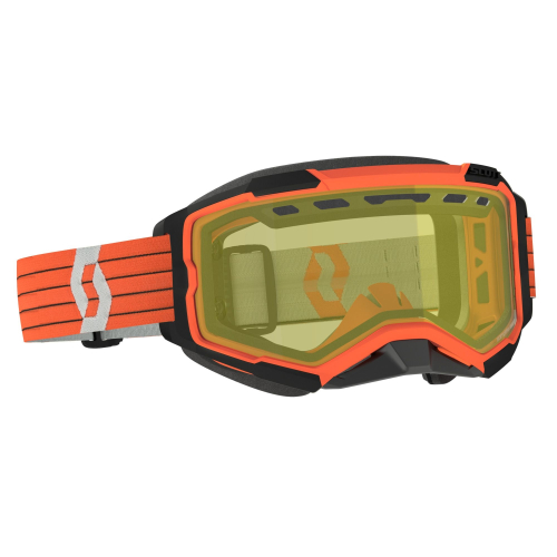 Scott USA - Scott USA Fury Snowcross Goggles - 278605-1011029 - Orange/Yellow Lens - OSFM