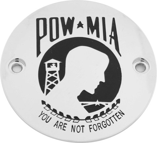 Custom Engraving LTD - Custom Engraving LTD Patriotic Points Cover for Pow-Mia - Chrome - M8 - POW01-63