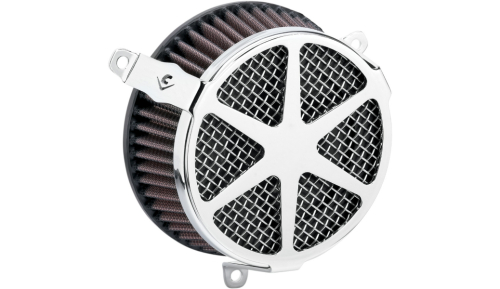 Cobra - Cobra Air Cleaner Kit - Spoke - Chrome - 606-0100-04-SB