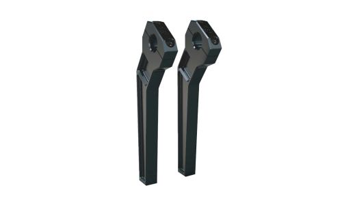 Todds Cycle - Todds Cycle 1-1/8in. Pullback Handlebar Riser Kit - 10in. Rise - Black - TD-R22-10B