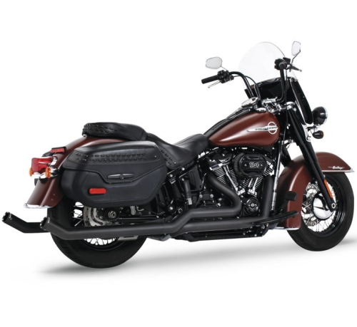 Freedom Performance - Freedom Performance Tuck-N-Under Upsweep Exhaust - Black with Black Tip - Straight Star - HD00934