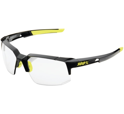 100% - 100% Speedcoupe Sunglasses - 61031-802-01 - Gloss Black / Photochromic Lens - OSFM