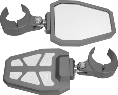 ModQuad - ModQuad Pockets Side Mirror - 1.75in. - Gray/Black - SIDE-1.75-PG