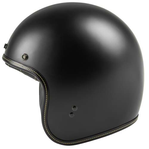 Highway 21 - Highway 21 .38 Retro Solid Helmet - 77-1201M - Matte Black - Medium