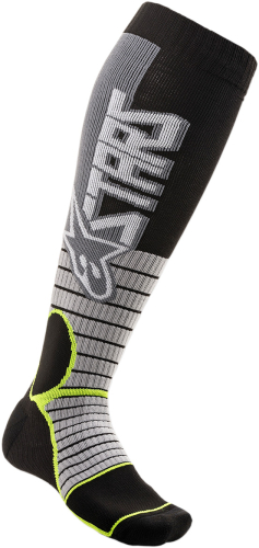 Alpinestars - Alpinestars MX Pro Socks - 4701520-905-L2X - Gray/Yellow - Large