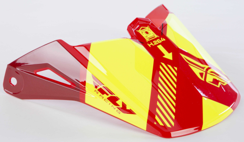 Fly Racing - Fly Racing Visor for Elite Onset Helmets - Red/Black/Hi-Vis - 73-88001