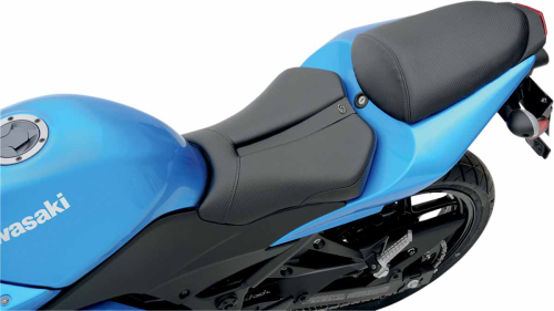 Saddlemen - Saddlemen Gel-Channel Track - CF One-Piece Solo Seat with Rear Cover - 0810-K026