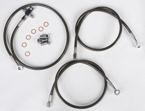 Streamline - Streamline 3-Line Brake Line Kit - Smoke - YFZR-F-SM