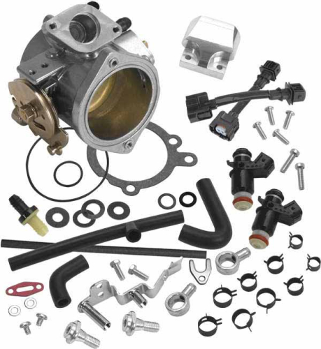 S&S Cycle - S&S Cycle 52mm Single Bore EFI Throttle Body/Fuel Rail Kit - 17-5067