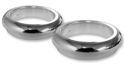 LA Choppers - LA Choppers Fork Dust Covers - Chrome - LA-7503-49