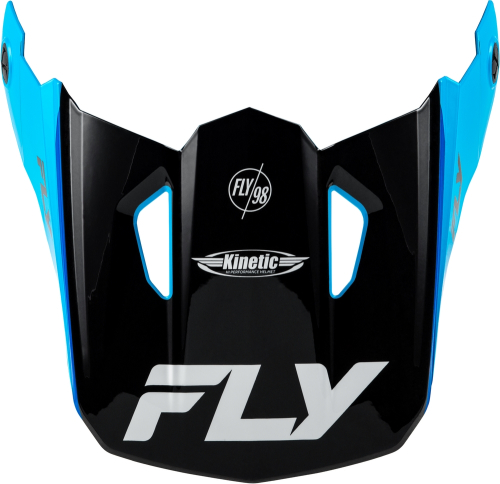 Fly Racing - Fly Racing Visor for Kinetic Rally Helmet - Blue/Black/White - Md - Lg - 73-8682