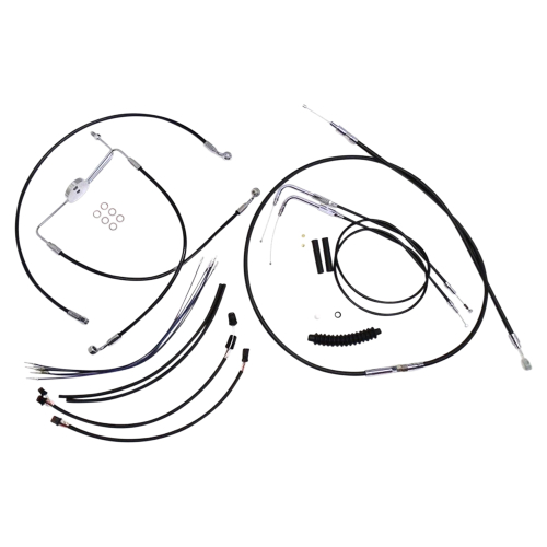 Magnum - Magnum Black Vinyl XR Handlebar Installation Kit for 12-14in. Ape - 489201