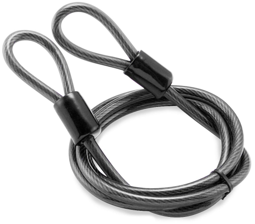Bully Locks - Bully Locks 3/8in. x 7ft. Straight Cable with Double Loop - 8002