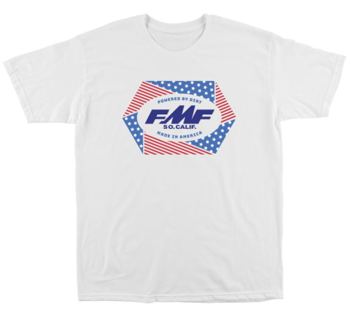 FMF Racing - FMF Racing Geometry T-Shirt - SU21118901-WHT-L - White - Large