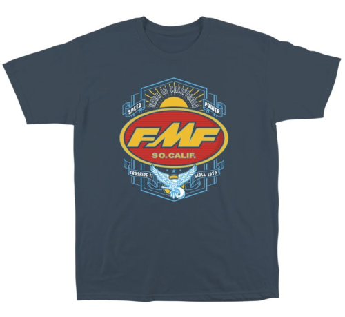FMF Racing - FMF Racing BlackSmith T-Shirt - SP22118914-STLBLU-XL - Steel Blue - X-Large