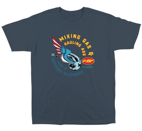 FMF Racing - FMF Racing Hero Tee - SP22118905-STLBLU-SM - Steel Blue - Small