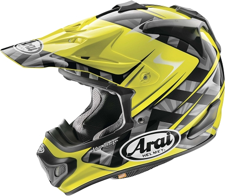 Arai Helmets - Arai Helmets VX-Pro4 Scoop Helmet - 886570 - Yellow/Black - Large