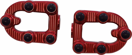 Arlen Ness - Arlen Ness MX Footpegs - Red Anodized - 07-946