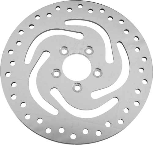 HardDrive - HardDrive Drilled Vented Rear Brake Rotor - Stainless Steel Polished - 144315