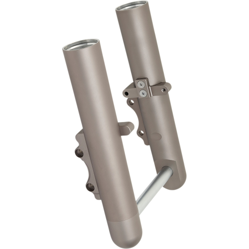 Arlen Ness - Arlen Ness Hot Legs Dual Disc Fork Leg Set - Smooth - Titanium Anodized - 40-507
