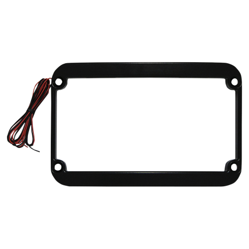 Klock Werks - Klock Werks Lighted License Plate Frame - Black - KW05-01-0088-B
