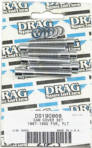 Drag Specialties - Drag Specialties Cam Cover Chrome Socket-Head Bolt Set - Smooth - MK212S