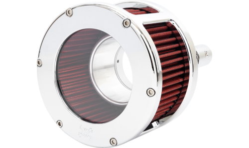 Feuling - Feuling BA Race Series Air Cleaner Kit - Clear Cover - Red Filter - Chrome Finish - 5428