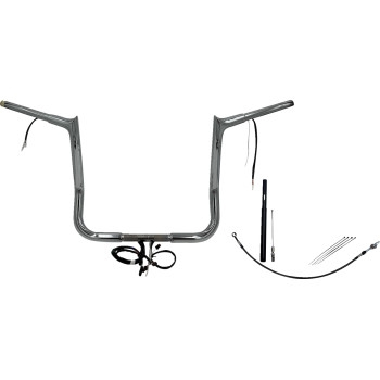 Fat Baggers, Inc. - Fat Baggers, Inc. 1-1/4in. Plug and Play EZ Install Pointed Top Handlebar Kit - Chrome - 912014