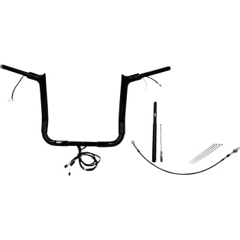 Fat Baggers, Inc. - Fat Baggers, Inc. 1-1/2in. Plug and Play EZ Install Pointed Top Handlebar Kit - Black - 812014-B