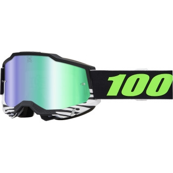 100% - 100% Accuri Blackdrip Goggles - KB-50019-00001 - Blackdrip/Black/Green / Mirror Green Lens - OSFM
