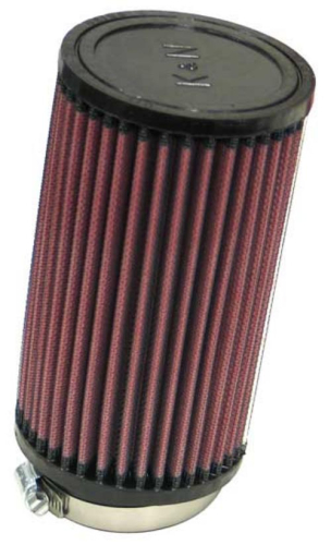 K&N Engineering - K&N Engineering Universal Round Straight Air Filter - Rubber End Cap - RU-1480
